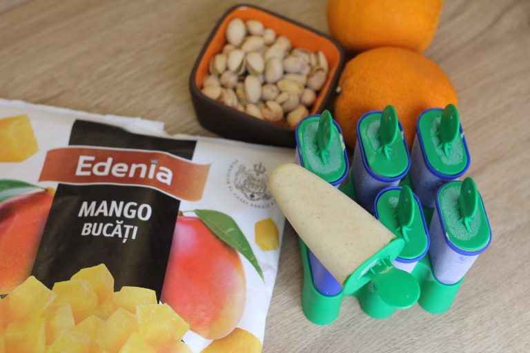 Înghețată de mango cu fistic