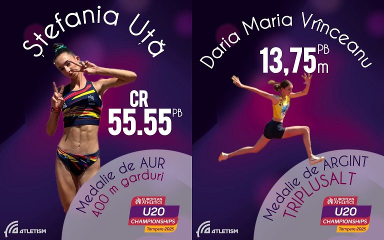 Ștefania Uță și Daria Vrânceanu, pe podium la CE de atletism U20